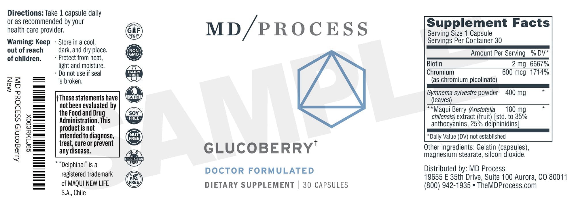 Glucoberry Ingredients